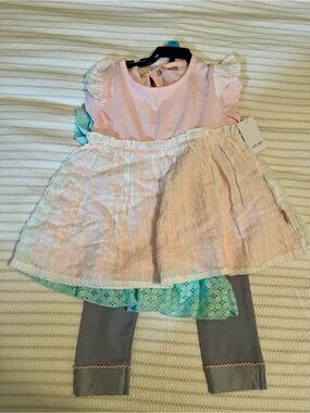 BCBGirls Pastel Rainbow Ruffle 3 piece set